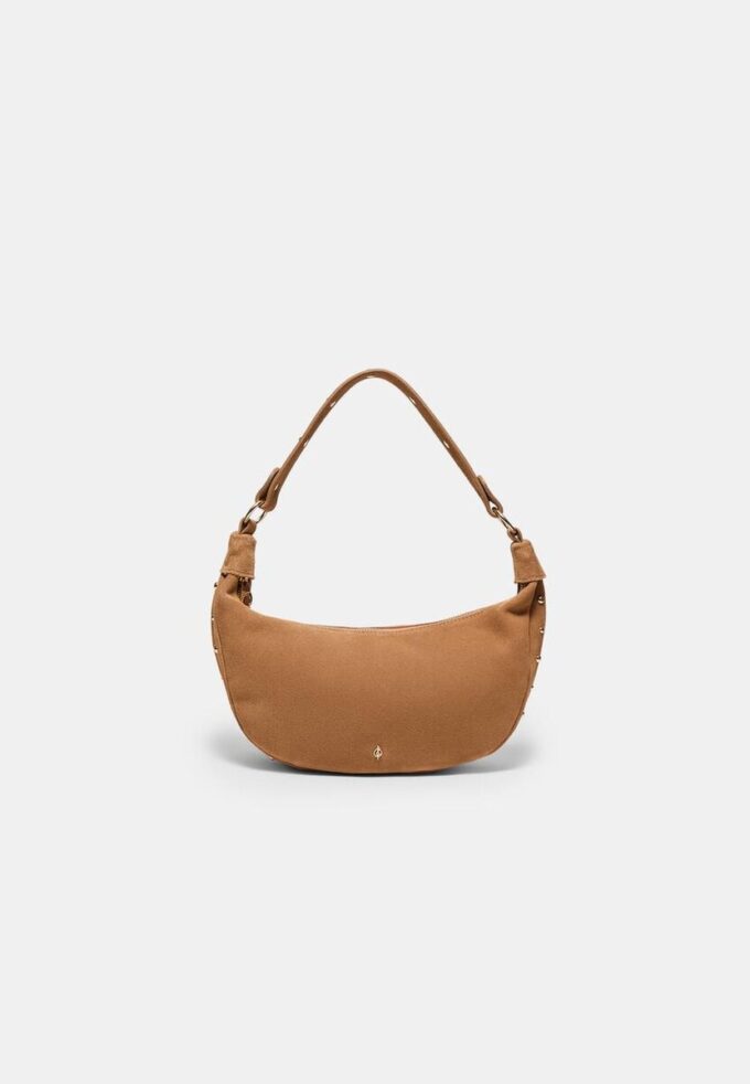 100% Leather Studded Shoulder Bag