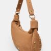 100% Leather Studded Shoulder Bag