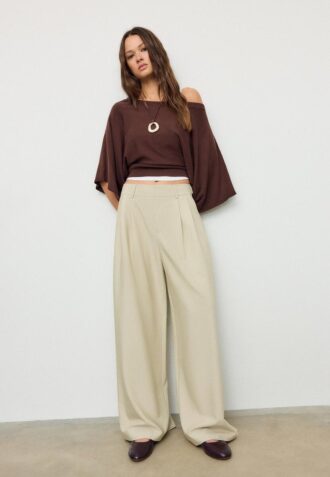 Adjustable Super Wide-Leg Trousers