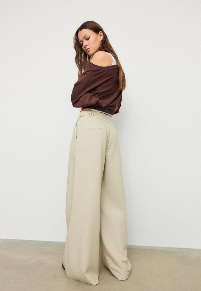 Adjustable Super Wide-Leg Trousers Adjustable Super Wide-Leg Trousers