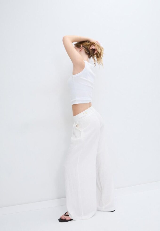 Adjustable Wide-Leg Trousers Adjustable Wide-Leg Trousers