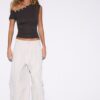 Asymmetric Button T-Shirt Asymmetric Button T-Shirt
