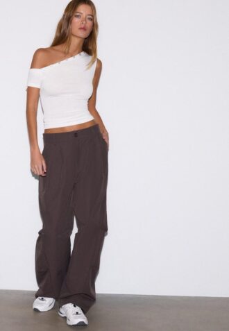 Asymmetric Button T-Shirt