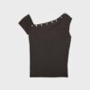 Asymmetric Button T-Shirt Asymmetric Button T-Shirt