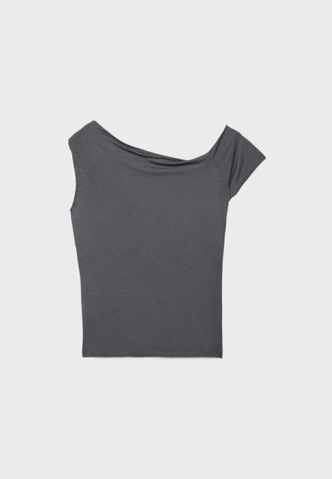 Asymmetric Button T-Shirt Asymmetric Button T-Shirt