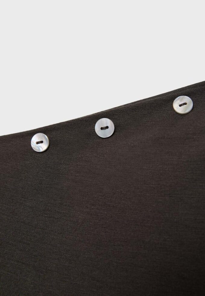 Asymmetric Button T-Shirt Asymmetric Button T-Shirt