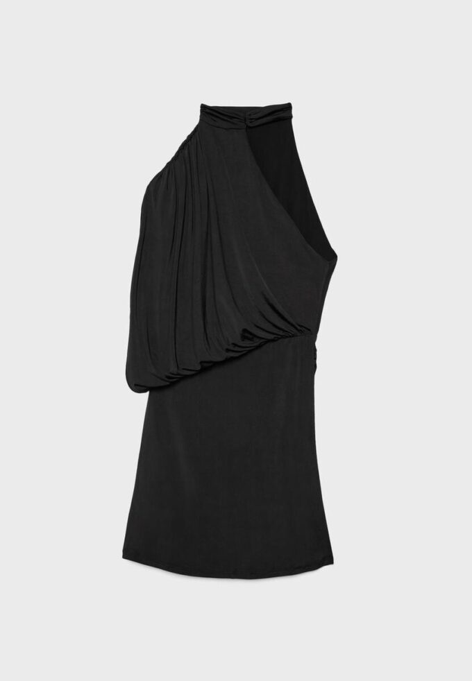 Asymmetric Draped Short Dress Asymmetric Draped Short Dress