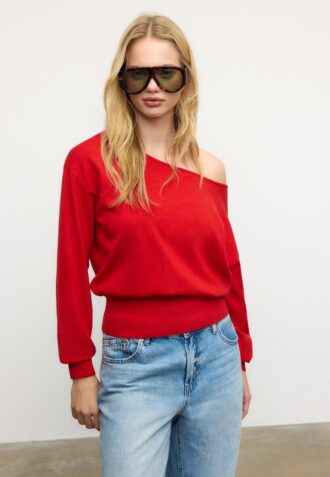 Asymmetric Knit Sweater