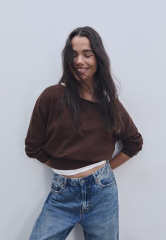Asymmetric Knit Sweater