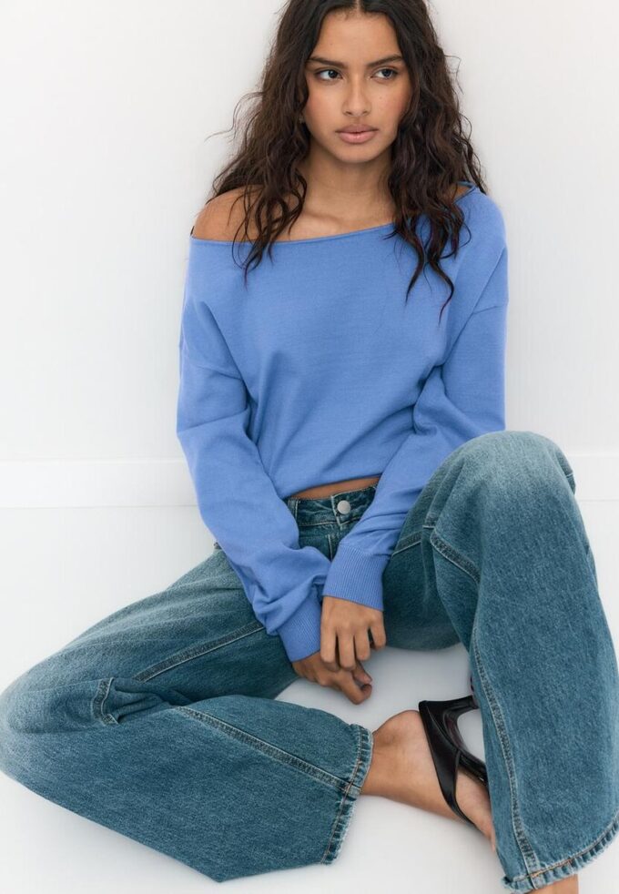 Asymmetric Knit Sweater