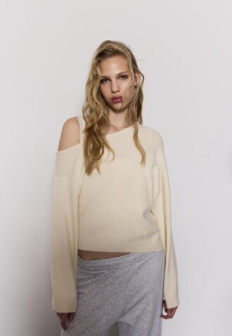 Asymmetric Knit Sweater