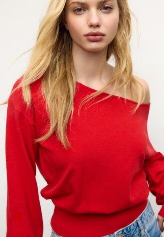 Asymmetric Knit Sweater