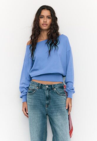 Asymmetric Knit Sweater
