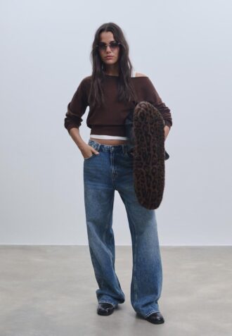 Asymmetric Knit Sweater