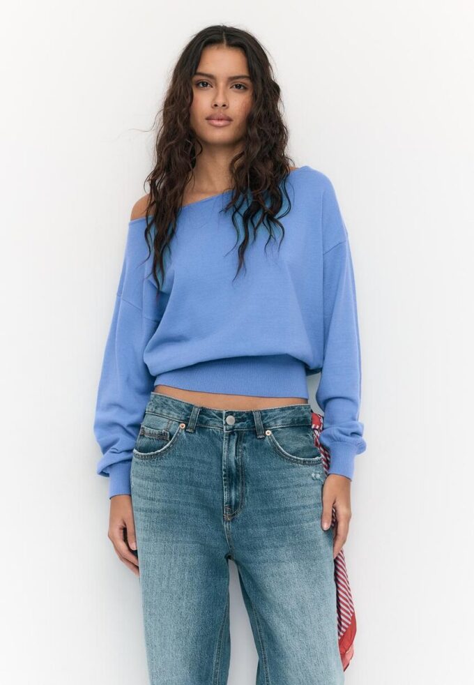 Asymmetric Knit Sweater
