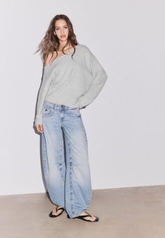 Asymmetric Knit Sweater