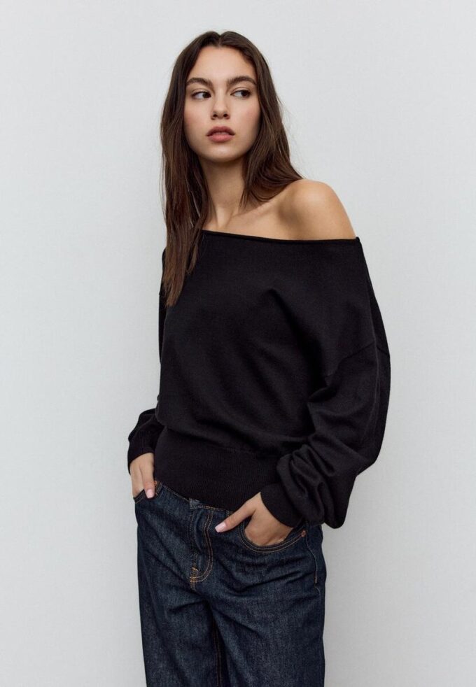 Asymmetric Knit Sweater Asymmetric Knit Sweater