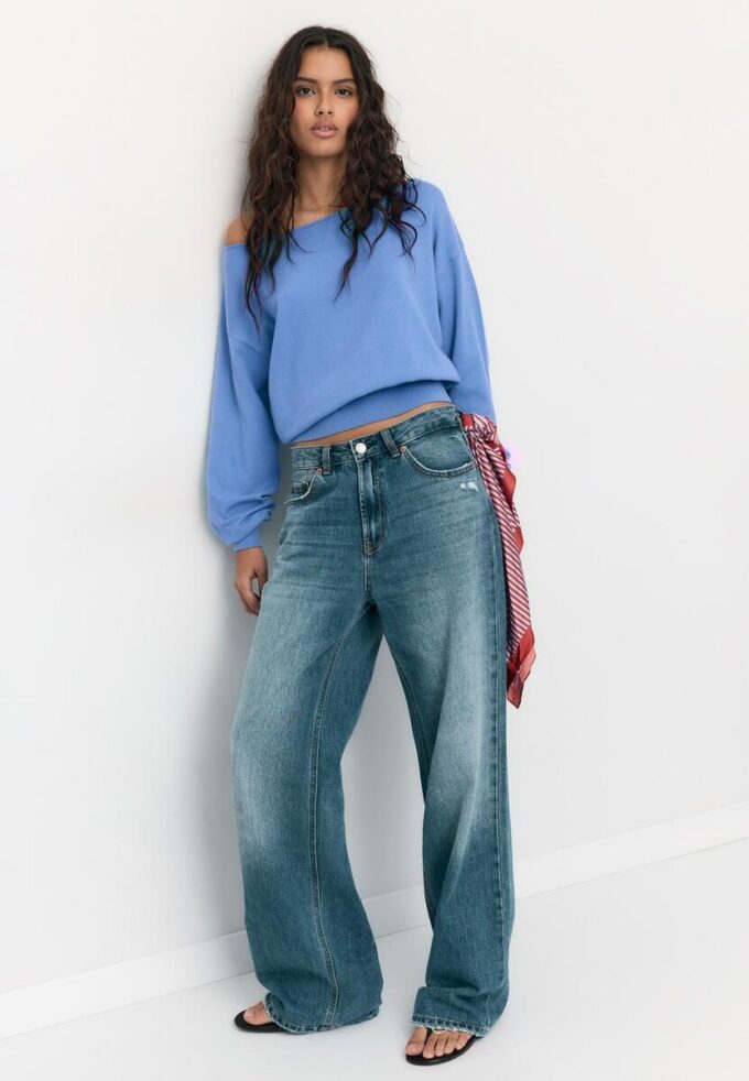 Asymmetric Knit Sweater