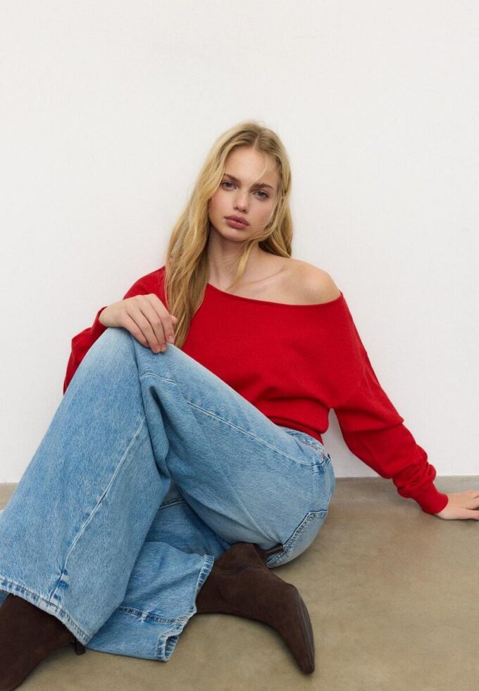 Asymmetric Knit Sweater Asymmetric Knit Sweater