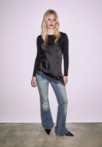 Asymmetric Lace Camisole Top