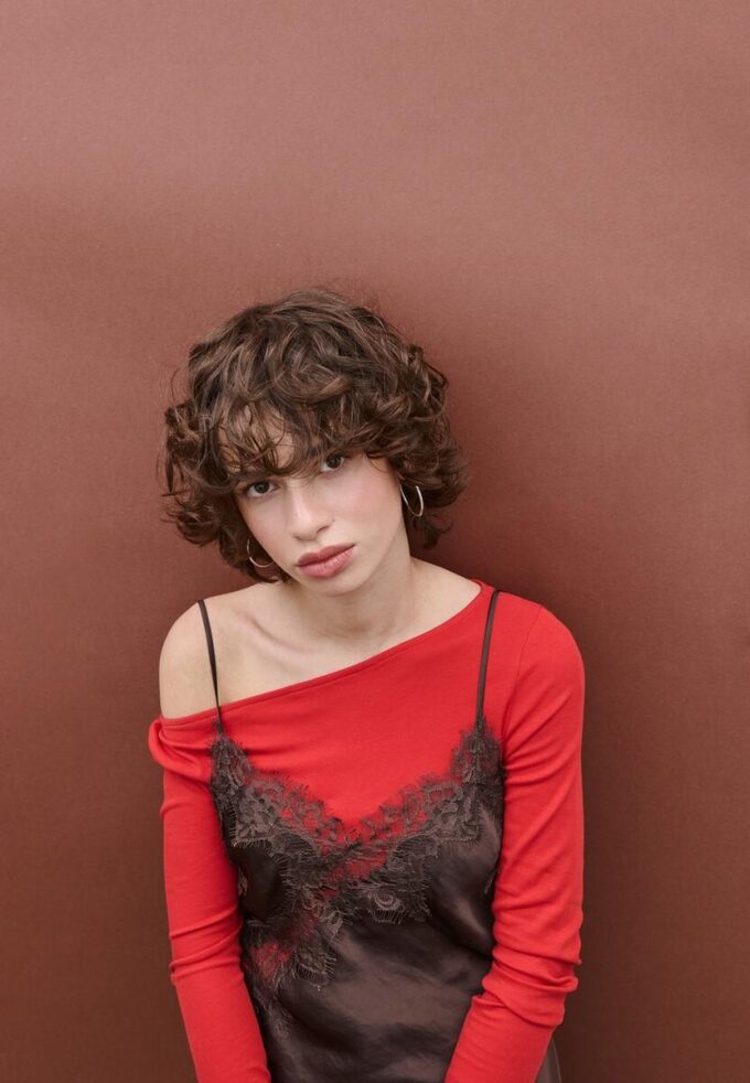 Asymmetric Lace Camisole Top