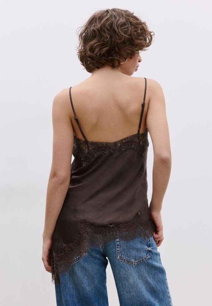 Asymmetric Lace Camisole Top
