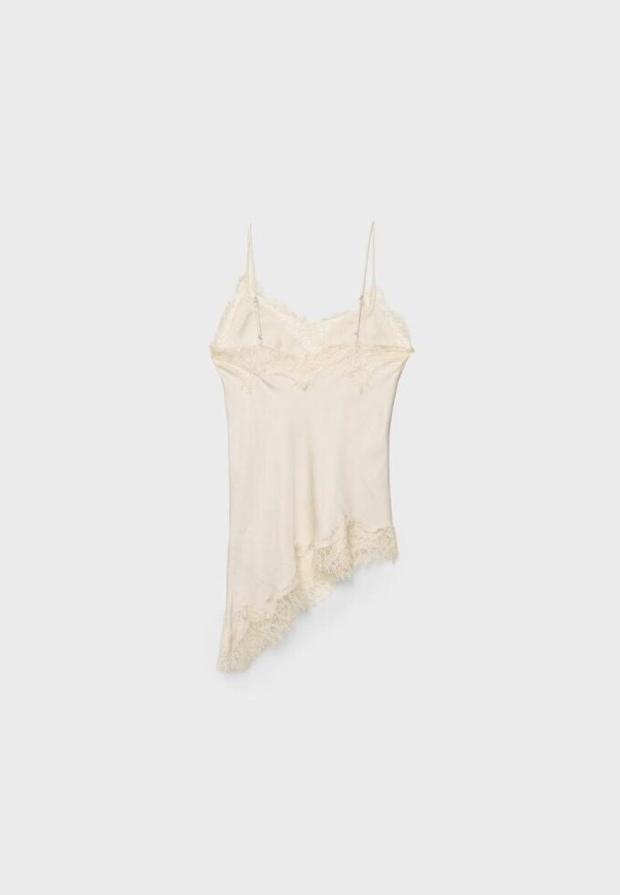 Asymmetric Lace Camisole Top