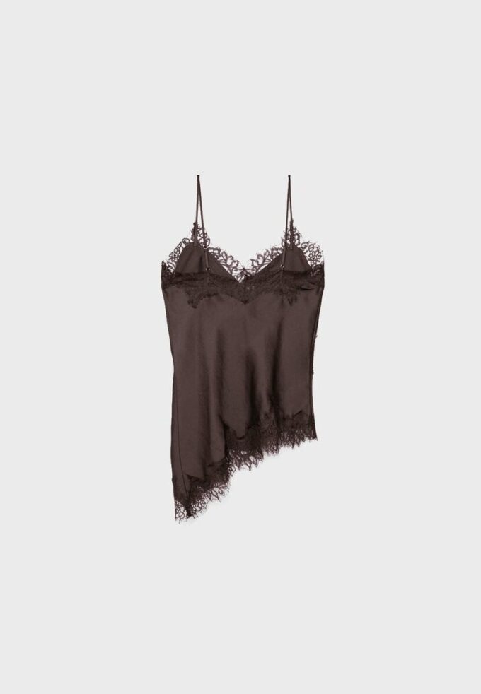 Asymmetric Lace Camisole Top
