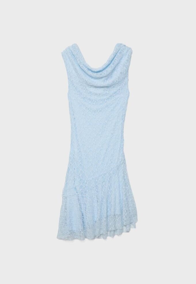 Asymmetric Lace Dress