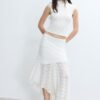 Asymmetric Lace Midi Skirt Asymmetric Lace Midi Skirt