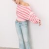 Asymmetric Ribbed Hem Knit Sweater Asymmetric Ribbed Hem Knit Sweater