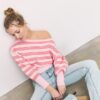 Asymmetric Ribbed Hem Knit Sweater Asymmetric Ribbed Hem Knit Sweater