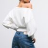 Asymmetric Ribbed Hem Knit Sweater Asymmetric Ribbed Hem Knit Sweater