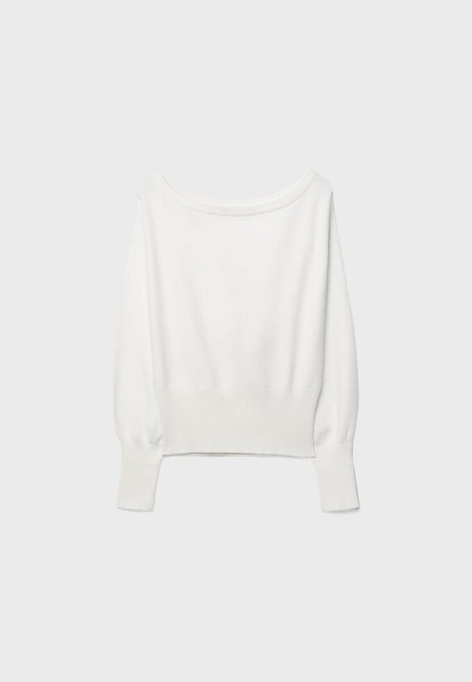 Asymmetric Ribbed Hem Knit Sweater Asymmetric Ribbed Hem Knit Sweater