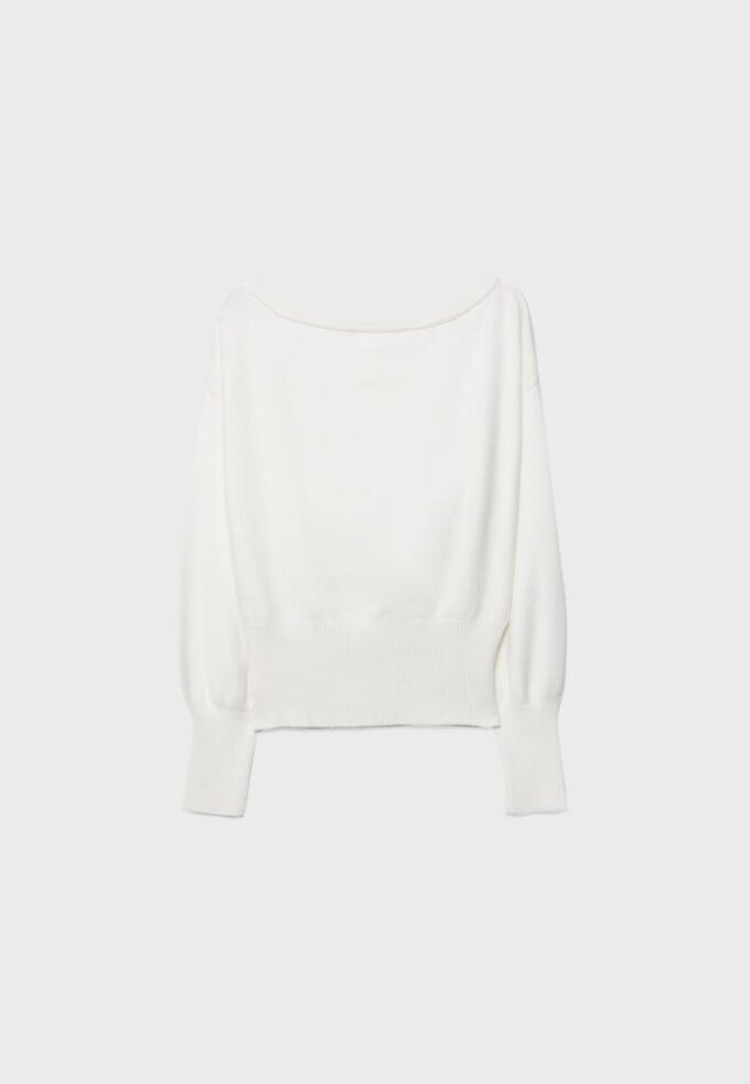 Asymmetric Ribbed Hem Knit Sweater Asymmetric Ribbed Hem Knit Sweater