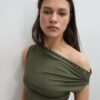 Asymmetric Stud Mini Dress