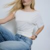 Asymmetric Stud T-Shirt
