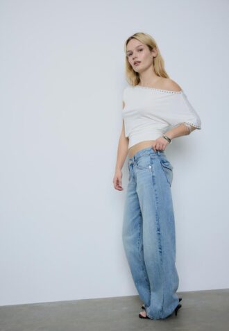 Asymmetric Stud T-Shirt