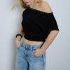 Asymmetric Stud T-Shirt