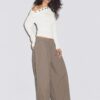 Asymmetric T-Shirt with Eyelets Asymmetric T-Shirt with Eyelets