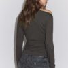 Asymmetric T-Shirt with Eyelets Asymmetric T-Shirt with Eyelets