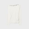 Asymmetric T-Shirt with Eyelets Asymmetric T-Shirt with Eyelets