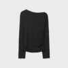 Asymmetric T-Shirt with Eyelets Asymmetric T-Shirt with Eyelets