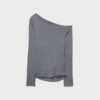 Asymmetric T-Shirt with Gathered Detail Asymmetric T-Shirt with Gathered Detail