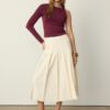 Asymmetric T-Shirt with Metal Buckle Asymmetric T-Shirt with Metal Buckle