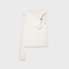 Asymmetric T-Shirt with Metal Buckle Asymmetric T-Shirt with Metal Buckle