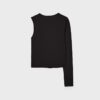 Asymmetric T-Shirt with Metal Buckle Asymmetric T-Shirt with Metal Buckle