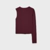 Asymmetric T-Shirt with Metal Buckle Asymmetric T-Shirt with Metal Buckle