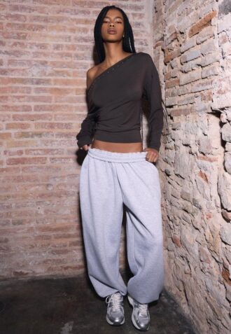 Asymmetric T-Shirt with Studs