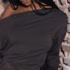 Asymmetric T-Shirt with Studs
